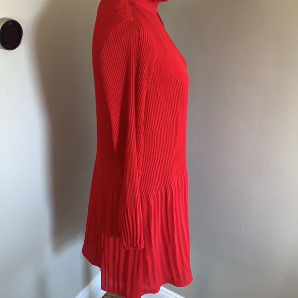 Chelsea 28 red dress pleated - Picture 4 of 8